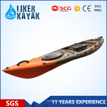 Дешевое одиночное место сидит на верхней части рыболовства Kayak 4.3m Добавьте мотор имеющийся